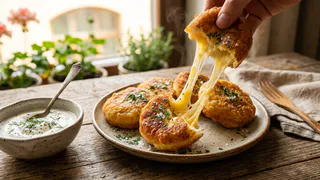 Вчерашнее пюре не выбрасываю — делаю роскошный деликатес с сыром. Вкуснее любых пирожков