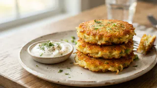 Всего три ингредиента - и вкуснейшие картофельные оладьи готовы: нежные, сытные, домашние сметают все подчистую