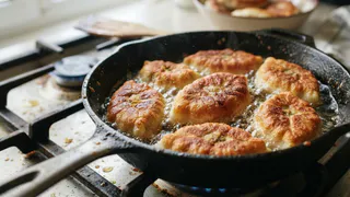Беру кефир и яйца - выходит настоящая вкуснятина: рецепт пирожков-минутки, жарю быстрее чем закипает чайник