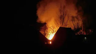 При пожаре в частном доме во Владимирской области погибла женщина