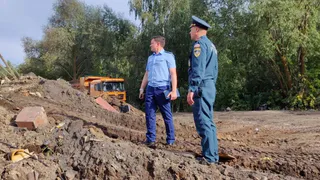 Во Владимирской области загорелись отходы на участке будущего мусоросортировочного комплекса