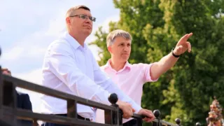 Александр Авдеев проверил ход масштабного благоустройства в одном из городов Владимирской области 