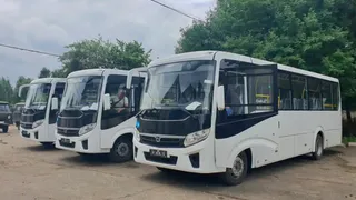 В Александров прибыли первые три автобуса из шести, закупленных по региональной программе